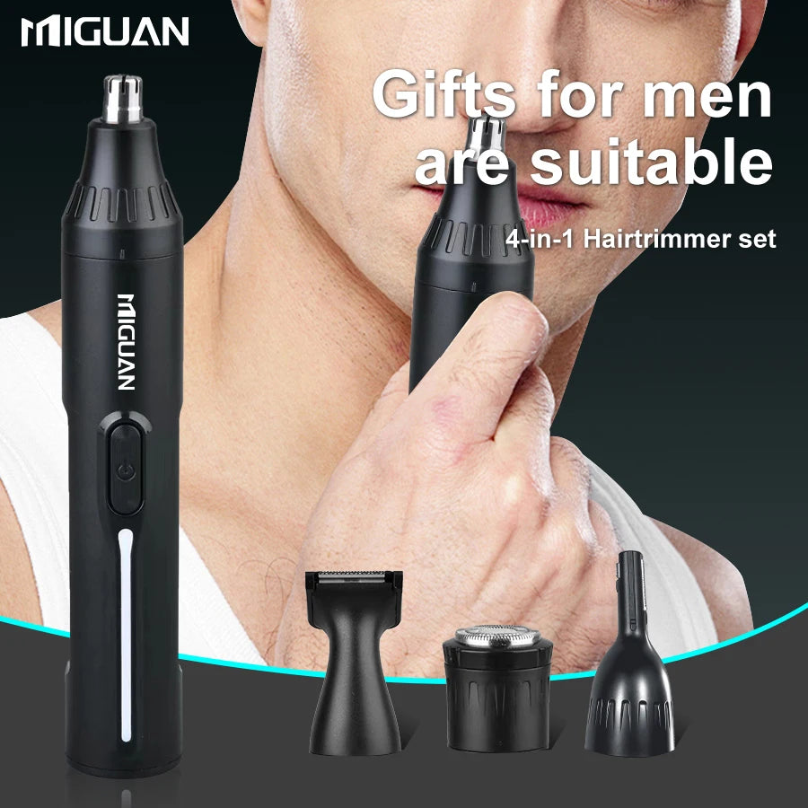 4-in-1 Professional Grooming Kit Nose & Ear Hair Trimmer