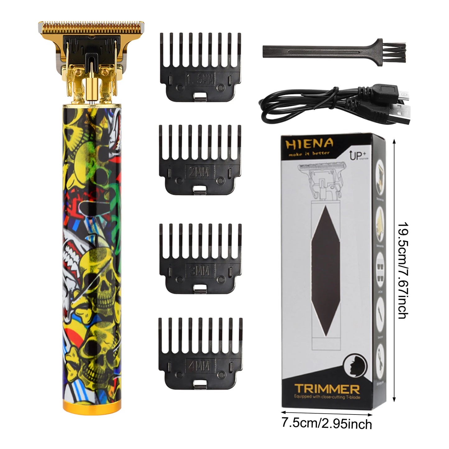 T9 Electric Hair Trimmer LCD Intelligent Display