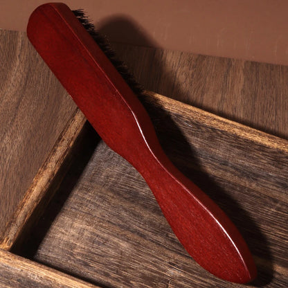 Men Beard Brush Natural Wood Handle Boar Bristle