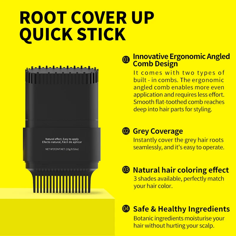Hair Color Stick For Men & Women Quickly Covers Hair Dye Stick