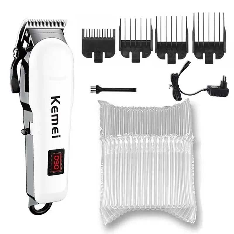 Kemei professional hair clipper adjustable hair trimmer