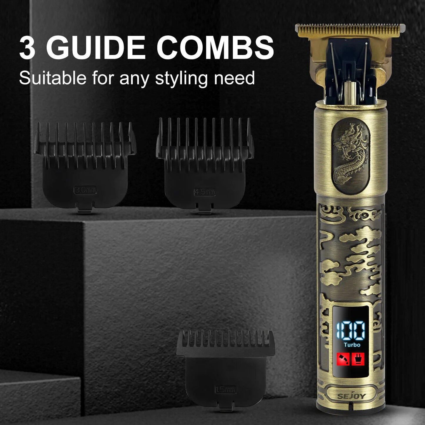 Professional Hair Clippers Cordless Electric Hair Trimmer