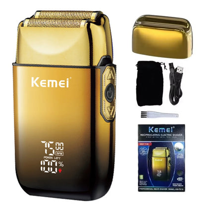Kemei TX10 Electric Shaver Hair Rechargeable Facial & Beard Foil Razor