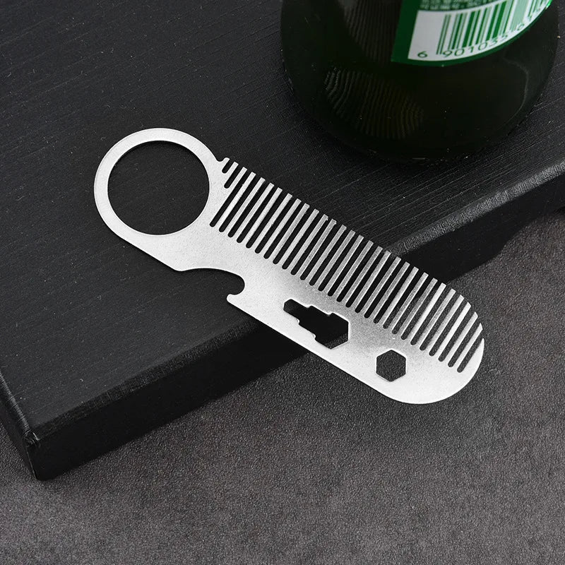 Multifunctional Stainless Steel Comb Beard Hair Styling