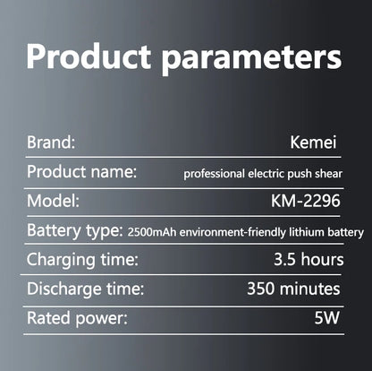 Kemei Professional Hair Clipper For Men Adjustable Hair Trimmer