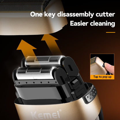 Original Kemei Shaver For Men Washable Beard Electric Shaver Rechargeable