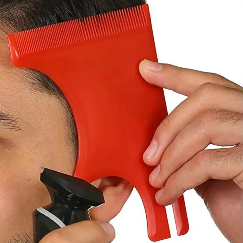 Multi-Curve Hairline Stencil for Men Beard Template