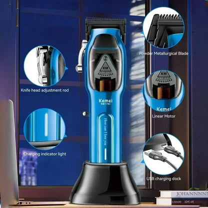 Kemei Km-1763 Fully Automatic Professional Men's Hair Clipper