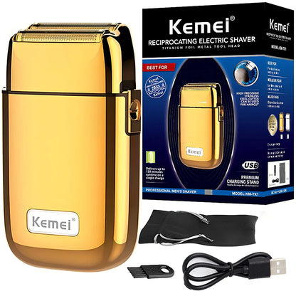 Kemei Tx1 Full Metal Electric Shaver For Men Electric Razor