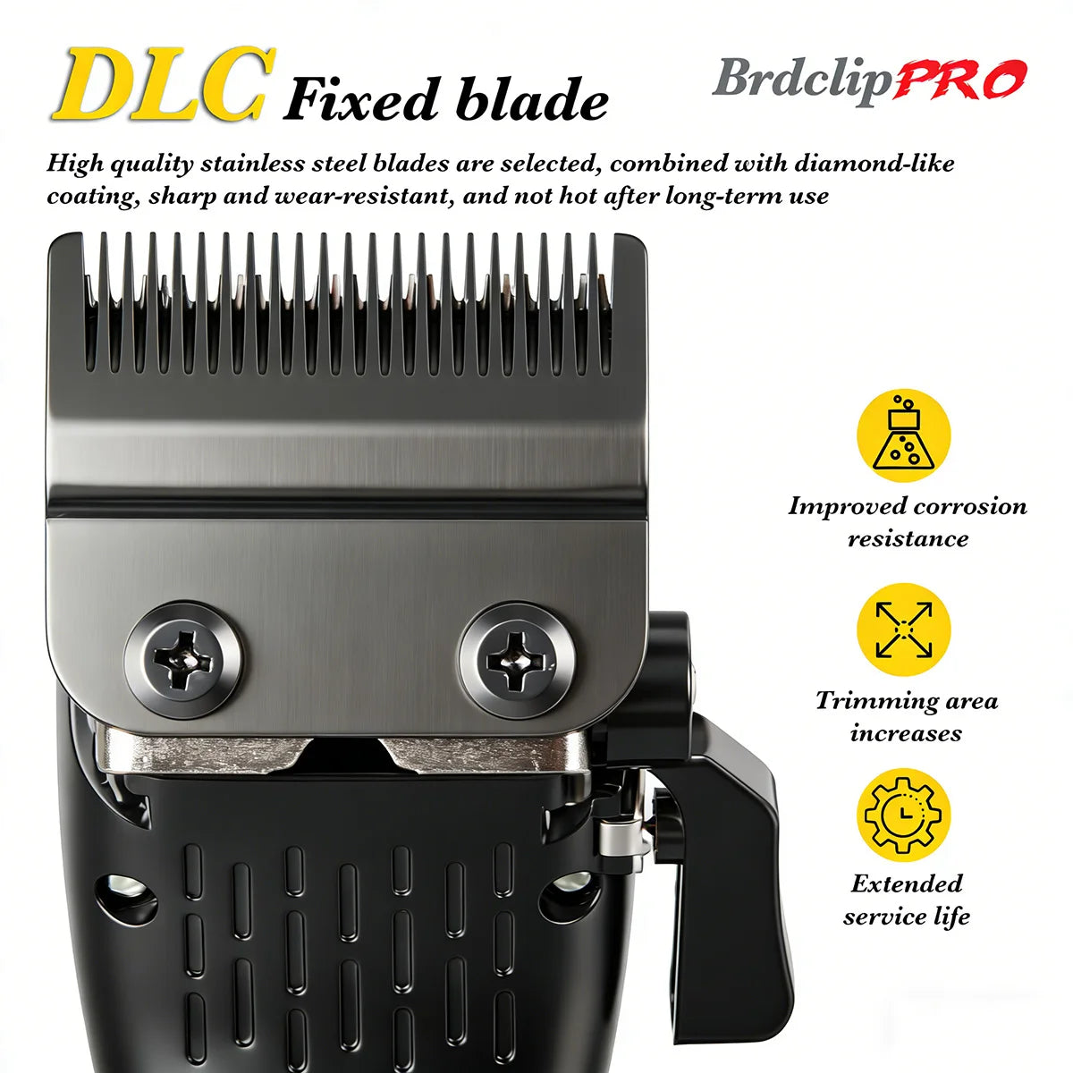 Professional Hair Clippers Rechargeable Hair Trimmer BRD-619