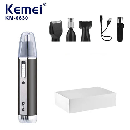 Kemei 6630, 4-in-1 Grooming Kit USB Rechargeable