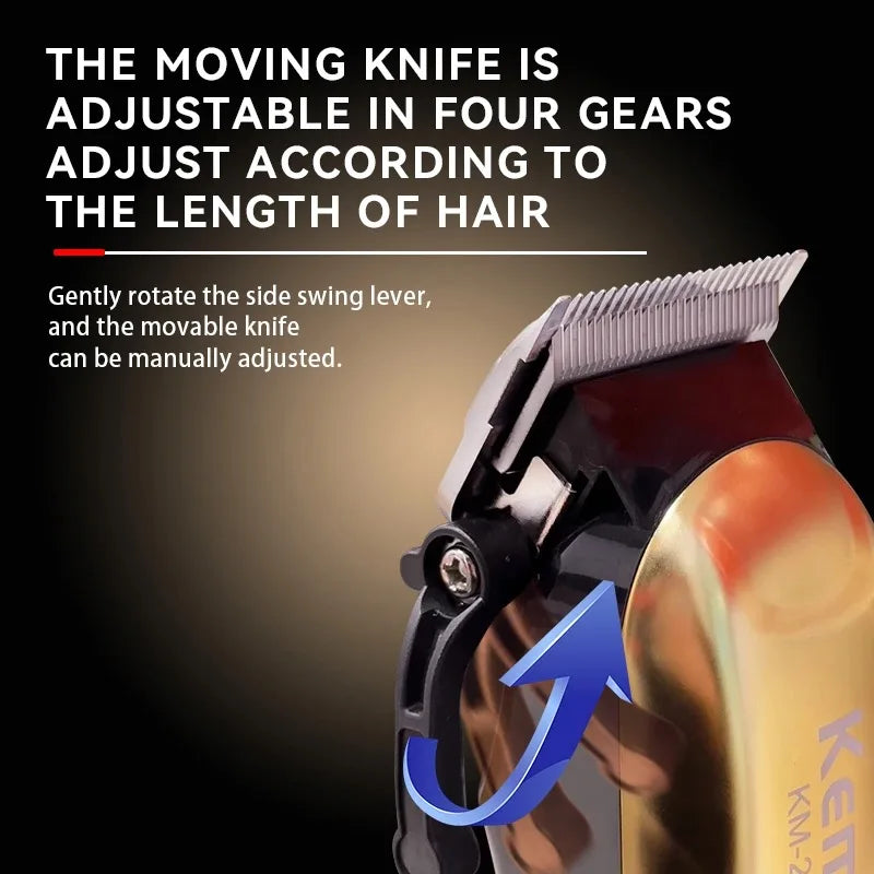 Kemei Cordless Hair Clippers Men Professional Hair Trimmer