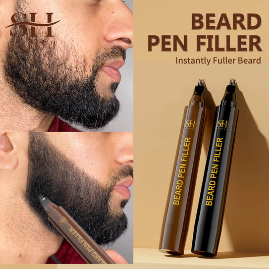 Beard Pen Filler Men Waterproof Moustache Coloring Pen Beard