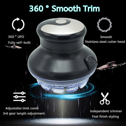 Wireless circular hair clipper with LED display new circular clipper