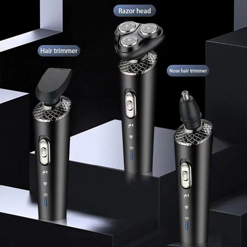 3-in-1 Electric Shaver Multi Functional Waterproof Men's Smart Trimmer