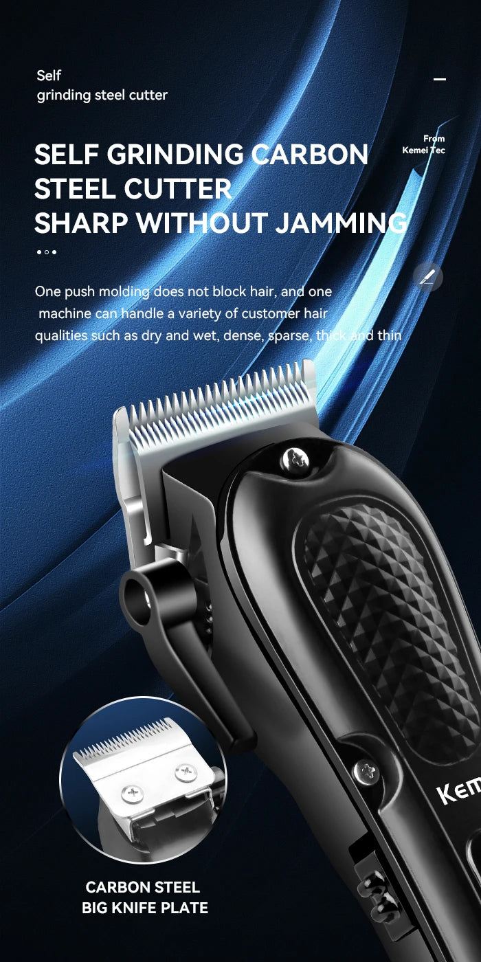 Kemei KM-1071 USB Charging Cordless Hair Salon Clipper