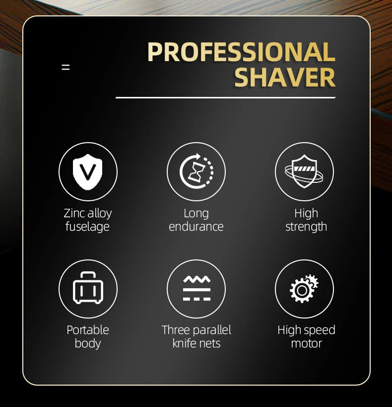 Kemei 8500 RPM Electric Shaver for Men Rechargeable Beard Shaver