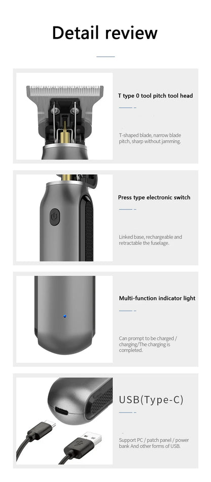 Kemei Rechargeable Electric Cordless Hair Clipper Trimmer