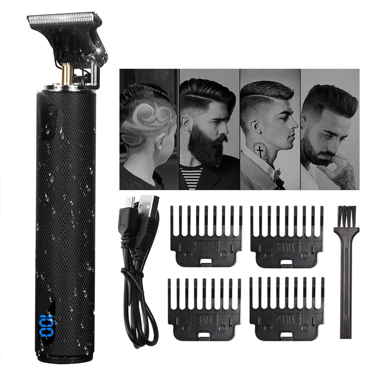 T9 Rechargeable Hair Clippers kit Professional Trimmer