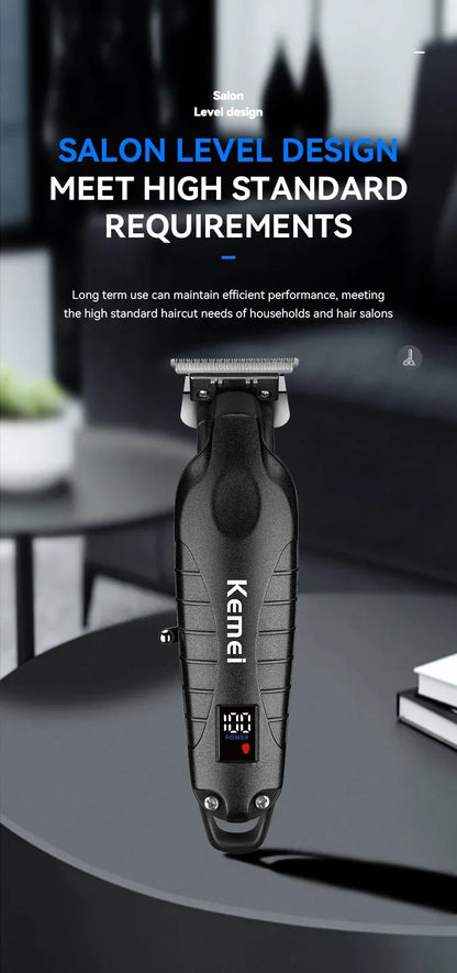 Kemei 2293 Professional Barber Hair Trimmer Zero Gapped Cordless