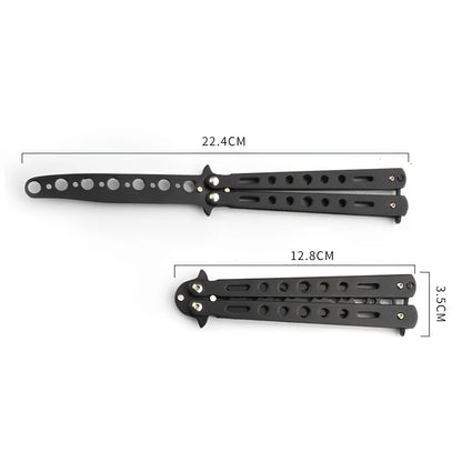 Foldable Comb Stainless Steel Practice Training Butterfly Comb