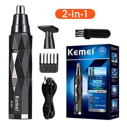 Kemei 2in1 & 4in1 Nose Hair Trimmer Rechargeable Trimer