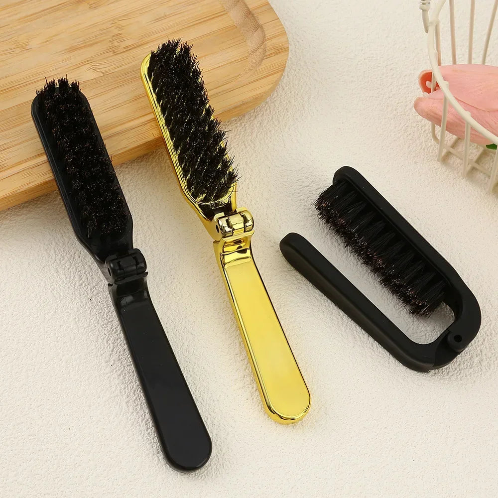 1PCS Soft Boar Bristle Beard Brush Hair Styling Comb