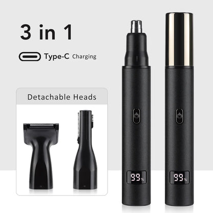 Electric Nose Hair Trimmer 3 In 1 Nose Ear Hair Trimmer