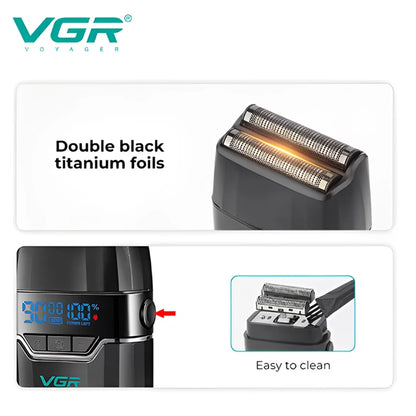 VGR New Shaver Gradient Color Body High end Hair Trimmer V-308