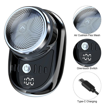 Mini Electric Travel Shaver For Men Pocket Size Beard Razor