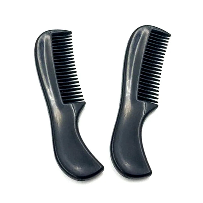 Barber Beard Comb with Clip Anti Static Plastic Mustache Comb