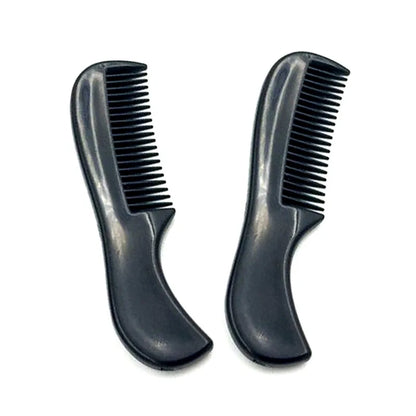 Barber Beard Comb with Clip Anti Static Plastic Mustache Comb