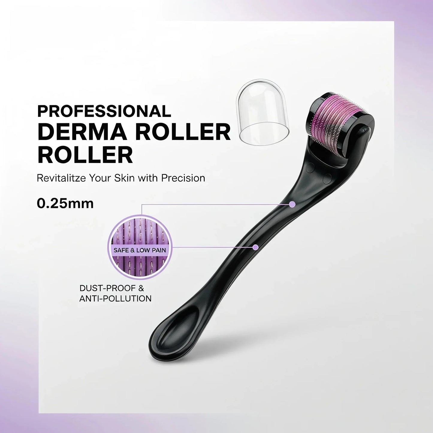 540 Titanium Derma Roller 0.25mm Microneedle Roller