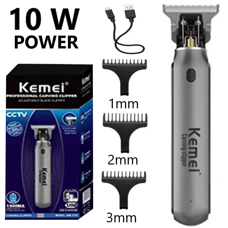 Kemei Rechargeable Electric Cordless Hair Clipper Trimmer