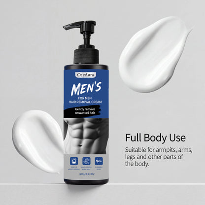 Painless Men's Body Depilatory Cream Fast Acting Hair Remover
