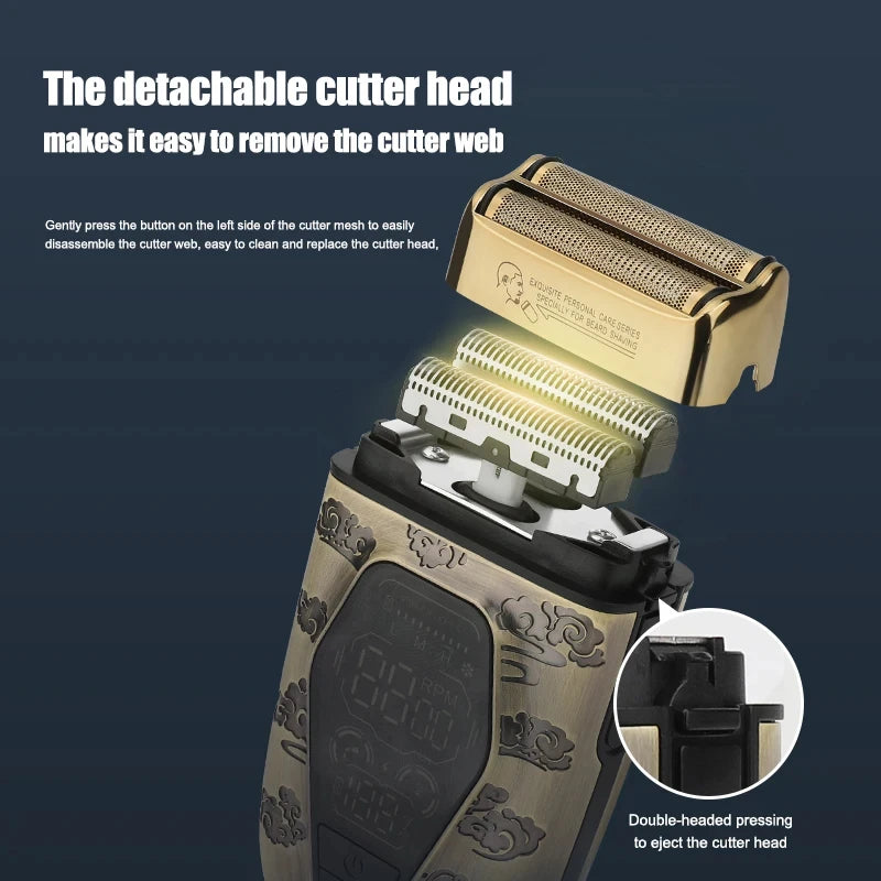 Unicorn Cordless Barber Hair Trimmer Electric Shaver for Men