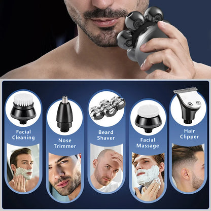 Electric Shaver 7D Floating Cutter Head Base Beard Trimmer