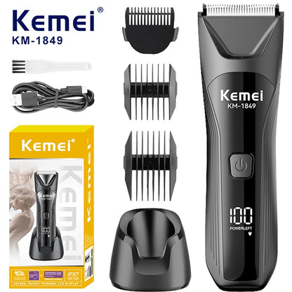 KEMEI fast charging digital washable personal trimmer KM-1849