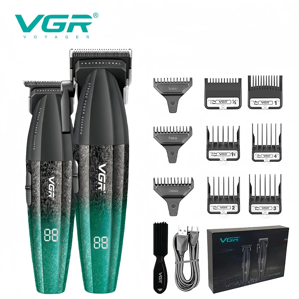 VGR Hair Trimmers Professional Hair Cut Machine Adjustable V-640 S3