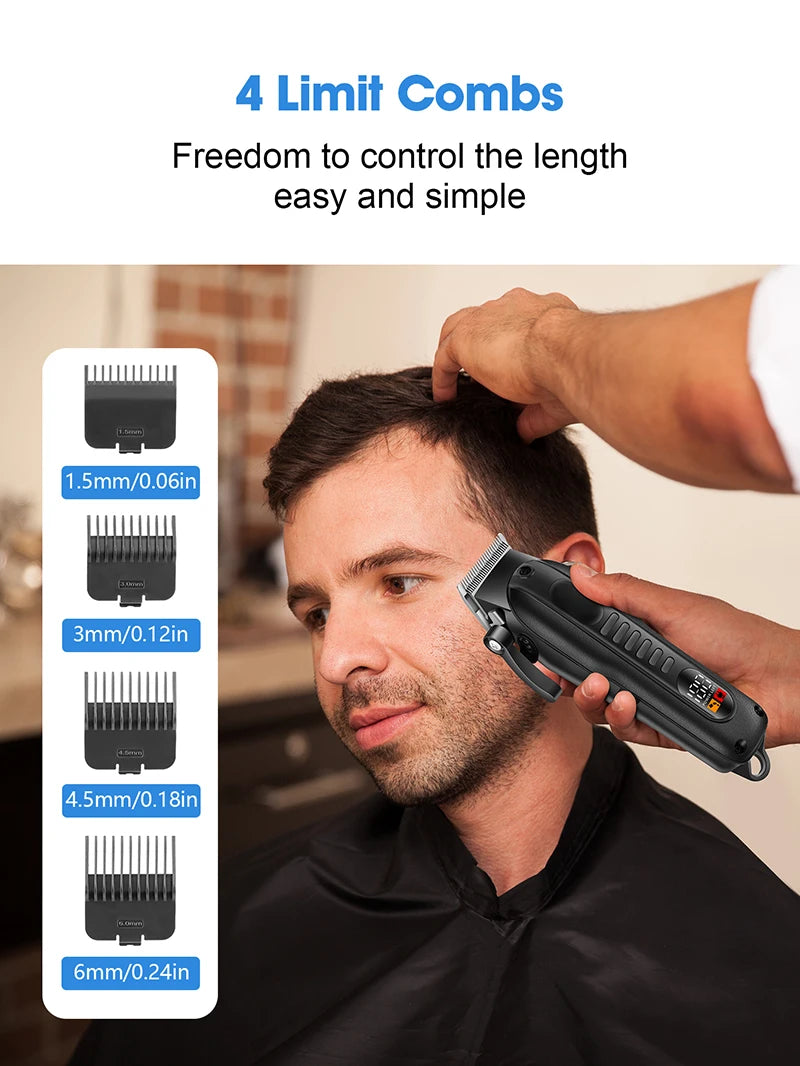 Professional Men Electric Hair Clipper Barber Finish Cutting Machine