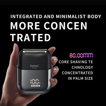 KEMEI km-t82 Usb Reciprocating Electric Shaver Washable Digital Display