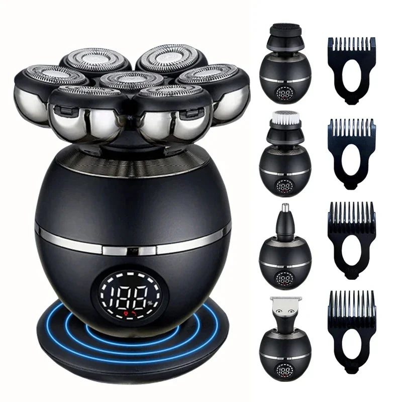 Electric Shaver 7D Floating Cutter Head Base Charging