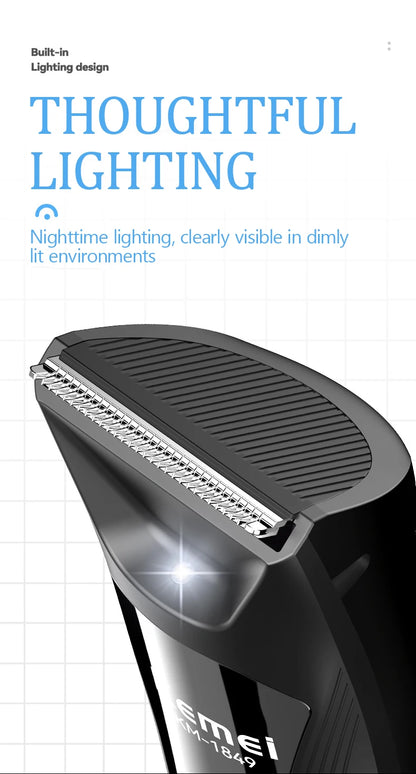 KEMEI fast charging digital washable personal trimmer KM-1849