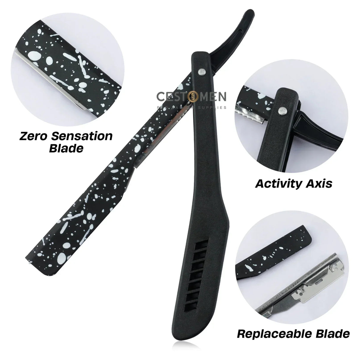 Collapsible Razor New Camouflage Professional Folding Shaving Razors For Men – Beard Air