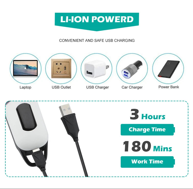 VGR Hair Trimmer Cordless Haircut Machine Electric Beard Clipper