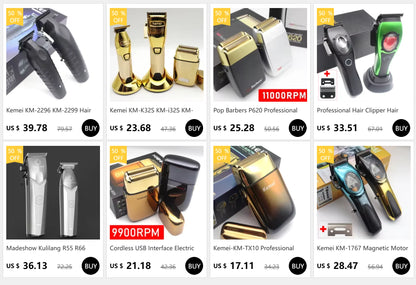Kemei 2795 Professional Hair Clippers Barber Zero Gapped