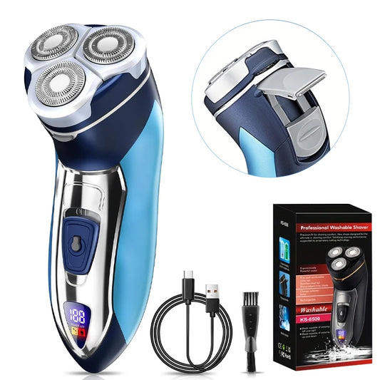 2in1 Men Electric Shaver with 3D Floating Head Shaver