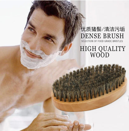 Boar Bristle Men's Shaving Brush Portable Natural Beard Brush