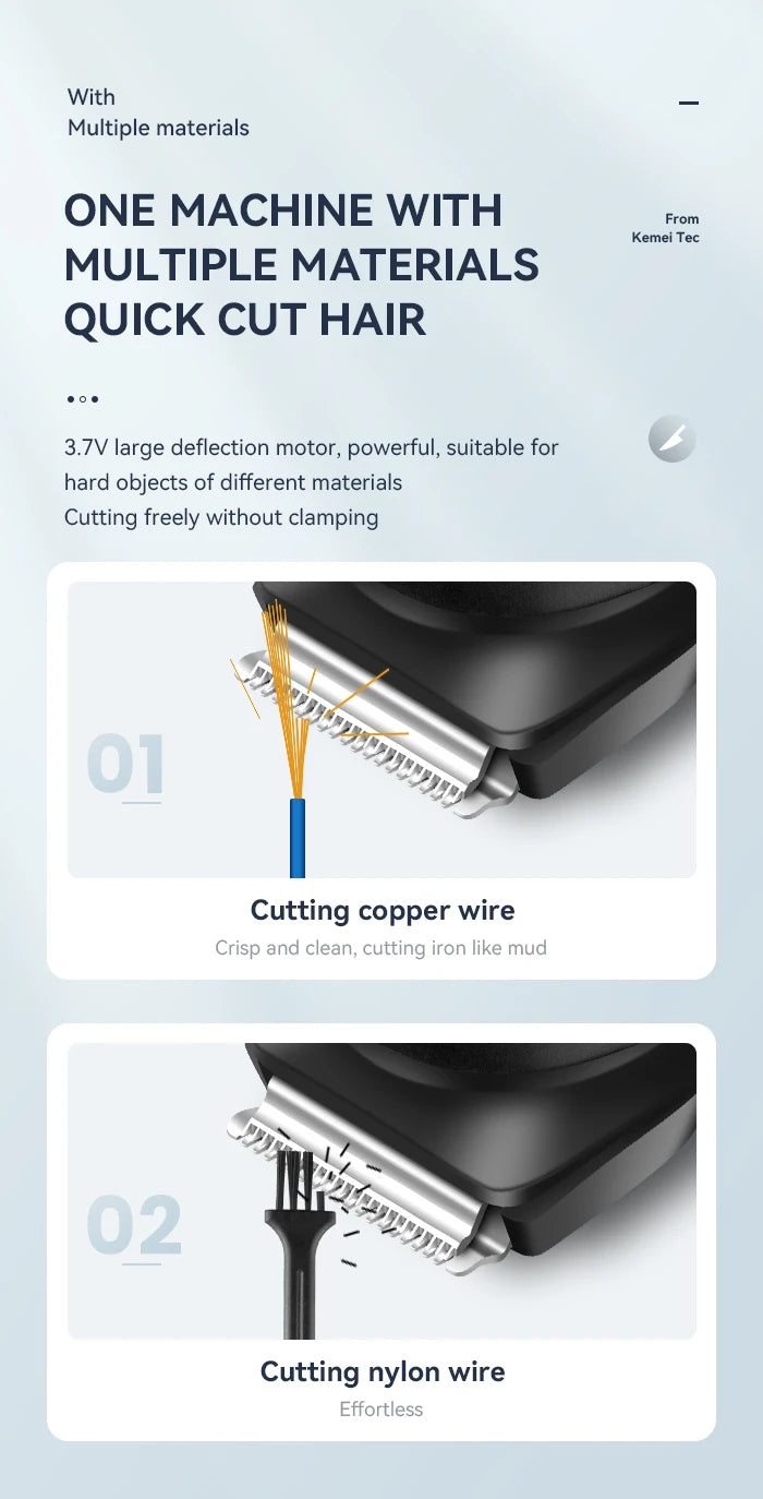 High Quality Usb Barber Waterproof Cordless Hair Trimmer