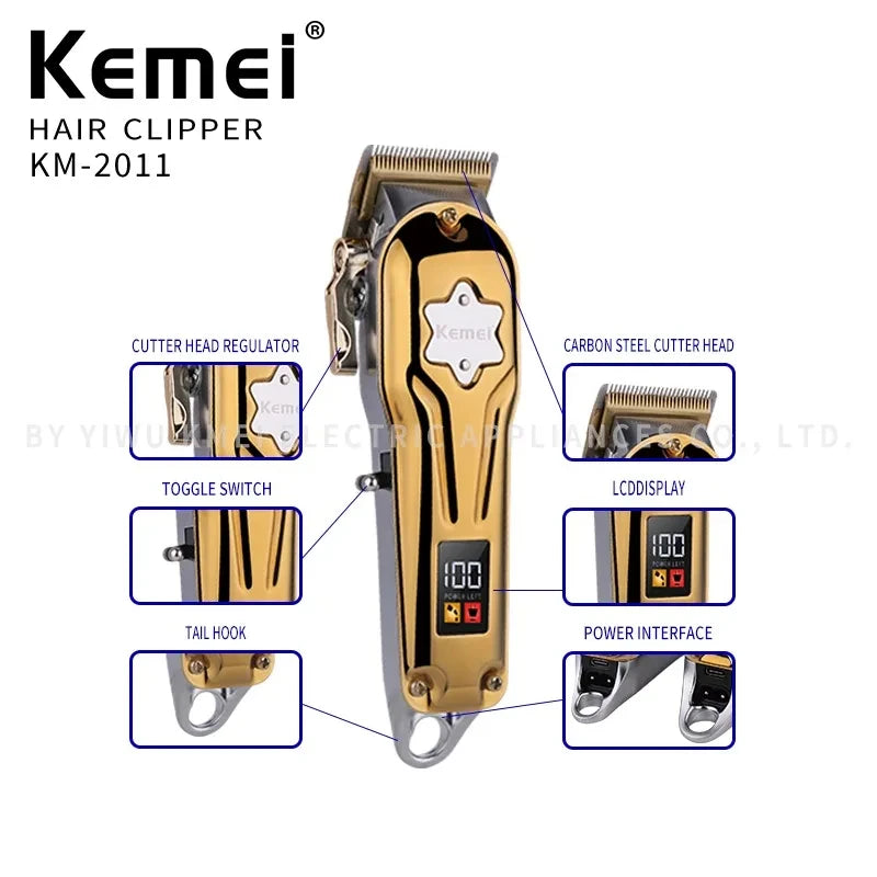 Kemei KM-2011 New Men's Electric Hair trimmer Two-Piece Suit